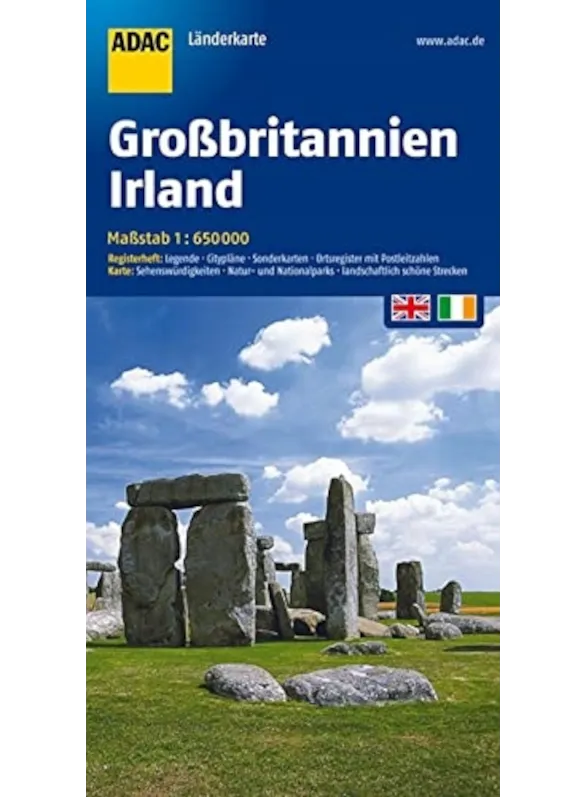 ADAC mapa Wielka Brytania Irlandia 1:650 000 - obrazek 1